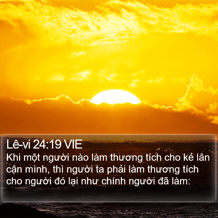 Lê-vi 24:19 VIE Bible Study