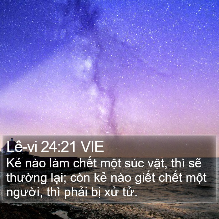 Lê-vi 24:21 VIE Bible Study