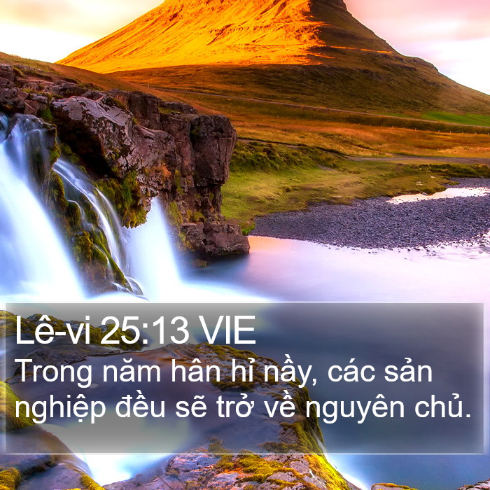 Lê-vi 25:13 VIE Bible Study