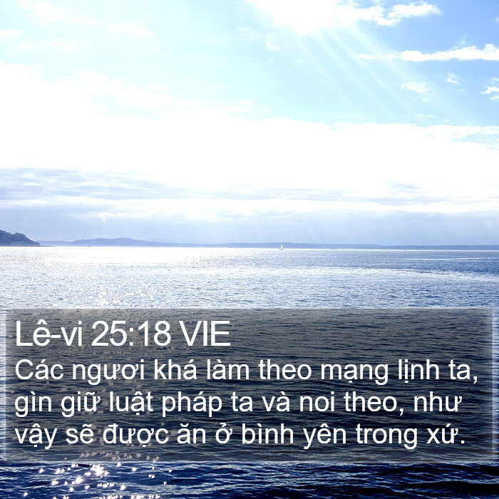 Lê-vi 25:18 VIE Bible Study