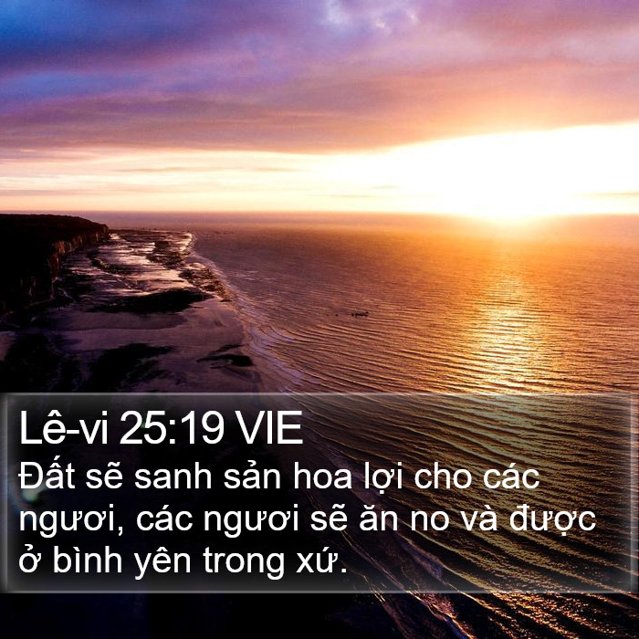 Lê-vi 25:19 VIE Bible Study