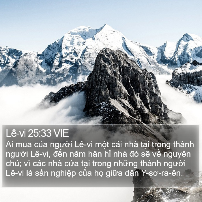 Lê-vi 25:33 VIE Bible Study