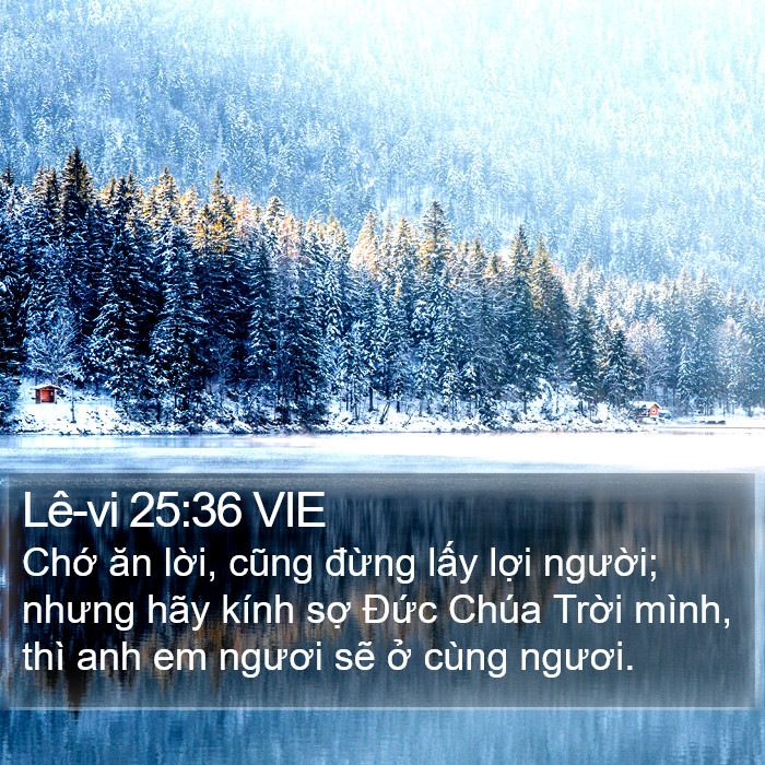 Lê-vi 25:36 VIE Bible Study