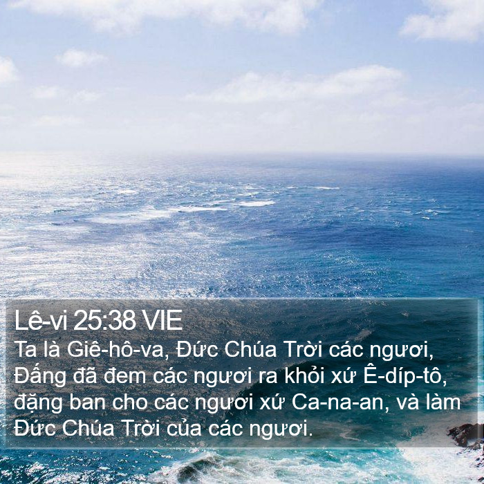 Lê-vi 25:38 VIE Bible Study