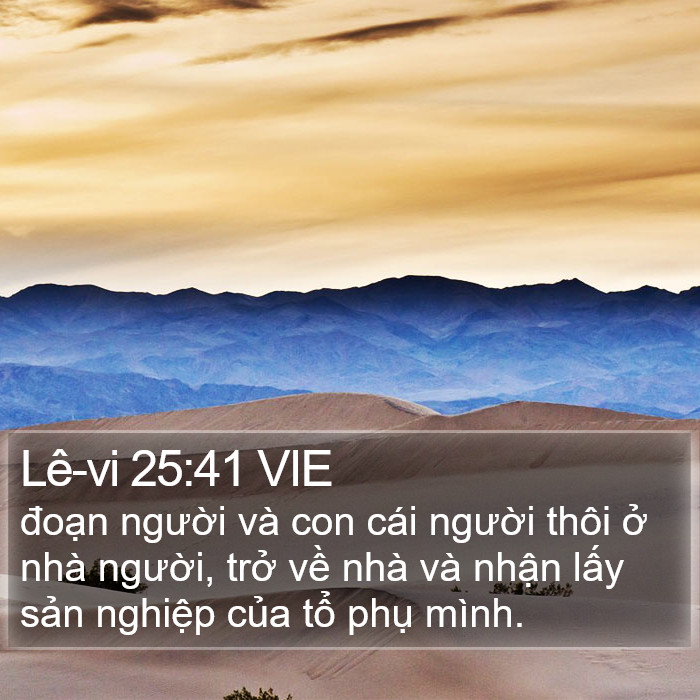 Lê-vi 25:41 VIE Bible Study