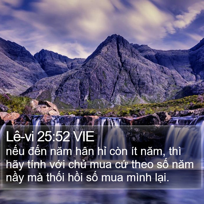 Lê-vi 25:52 VIE Bible Study