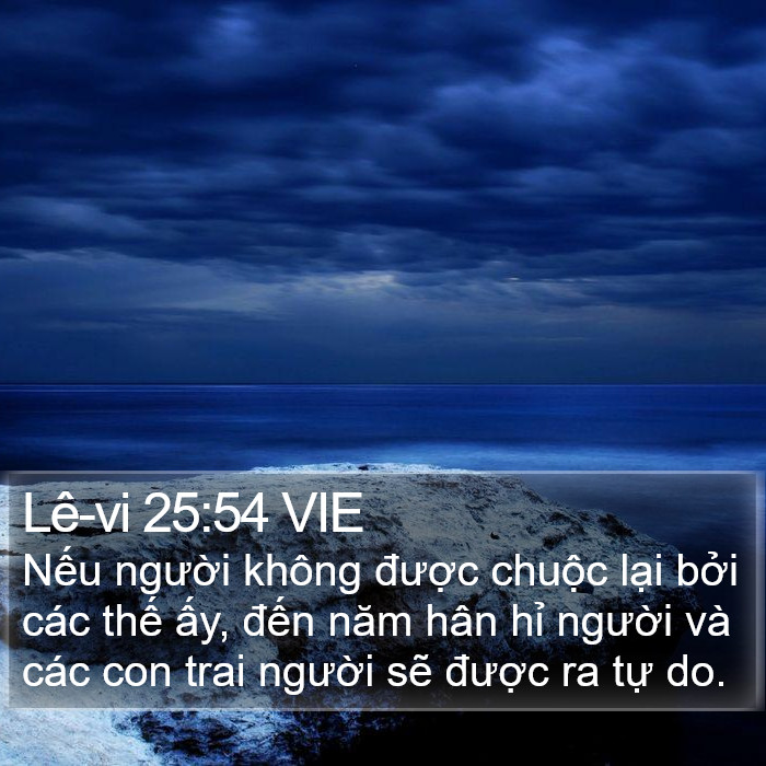 Lê-vi 25:54 VIE Bible Study