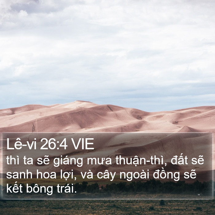 Lê-vi 26:4 VIE Bible Study