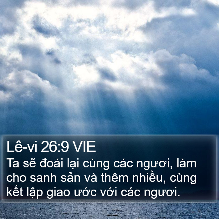 Lê-vi 26:9 VIE Bible Study