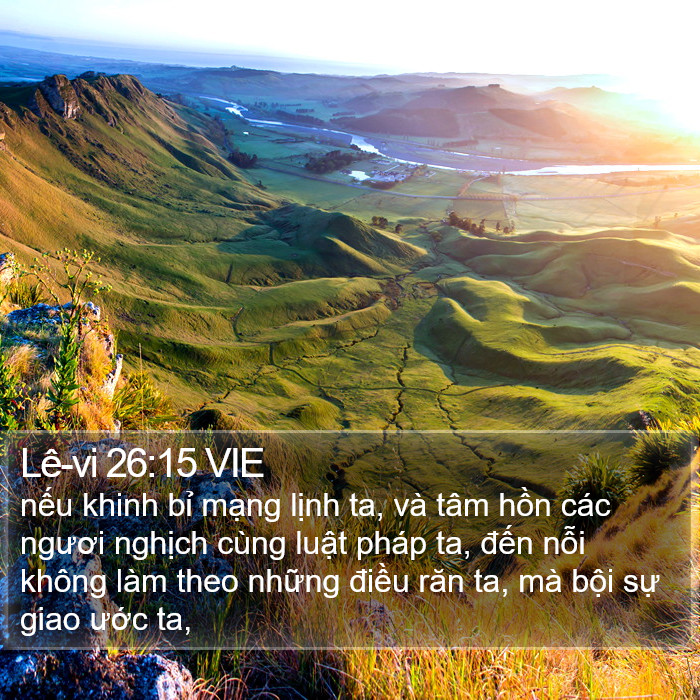 Lê-vi 26:15 VIE Bible Study