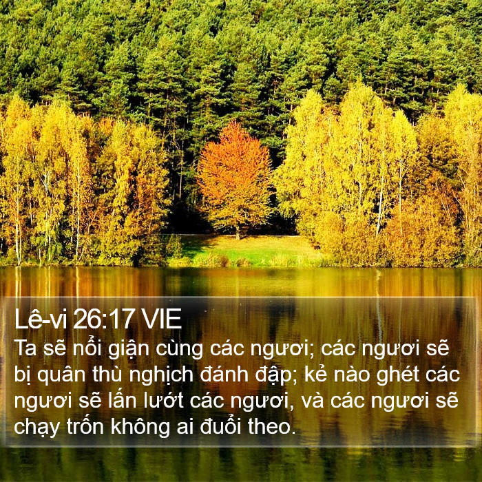 Lê-vi 26:17 VIE Bible Study