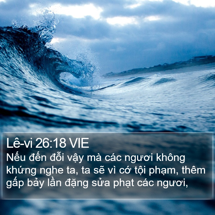 Lê-vi 26:18 VIE Bible Study