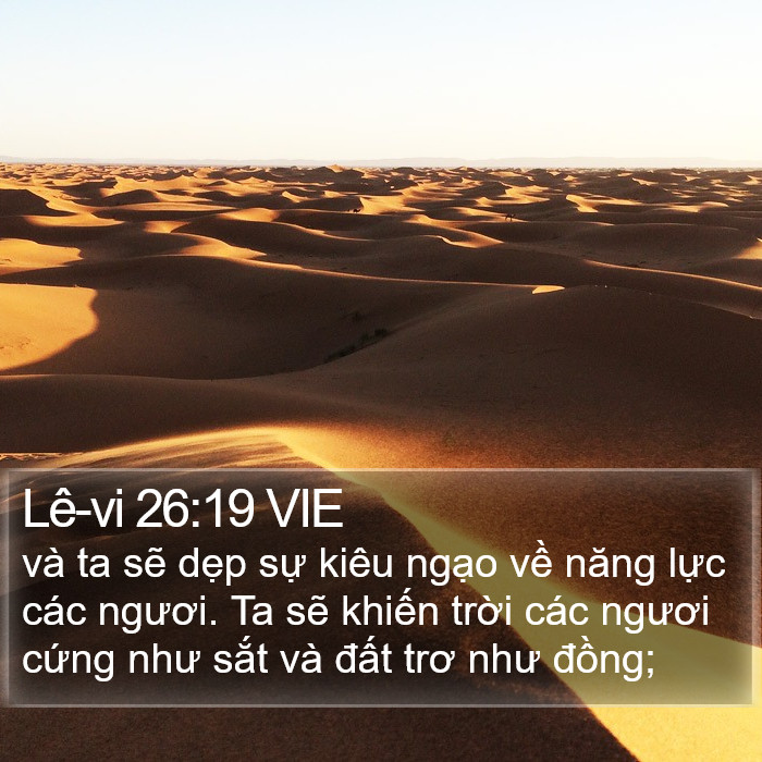 Lê-vi 26:19 VIE Bible Study