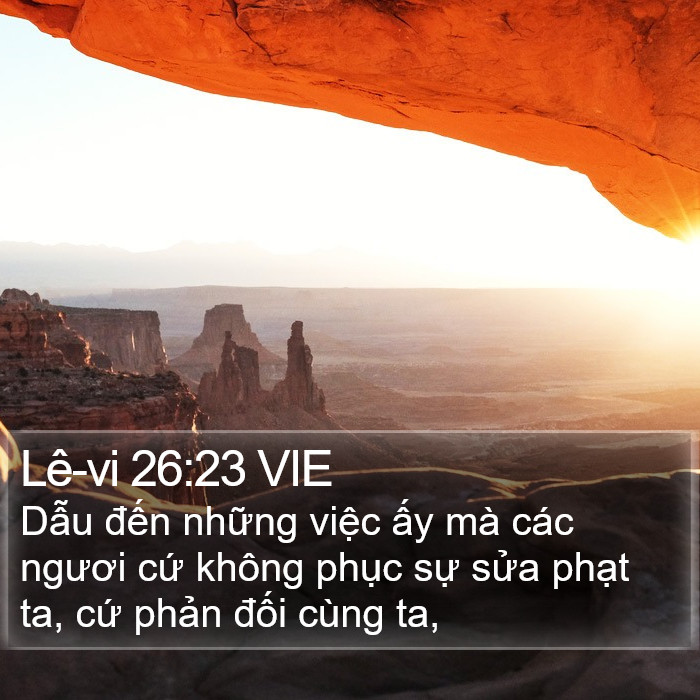 Lê-vi 26:23 VIE Bible Study