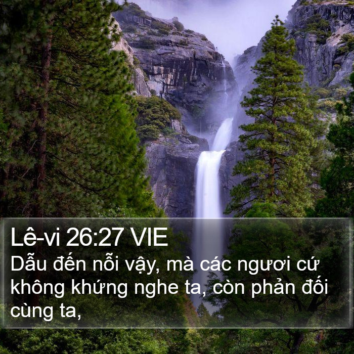 Lê-vi 26:27 VIE Bible Study