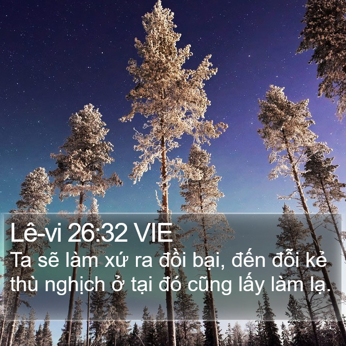 Lê-vi 26:32 VIE Bible Study