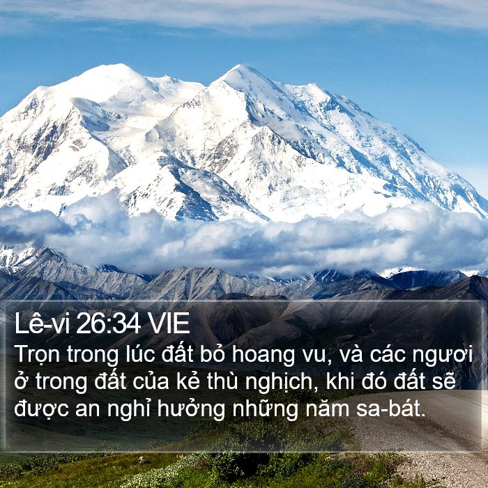 Lê-vi 26:34 VIE Bible Study