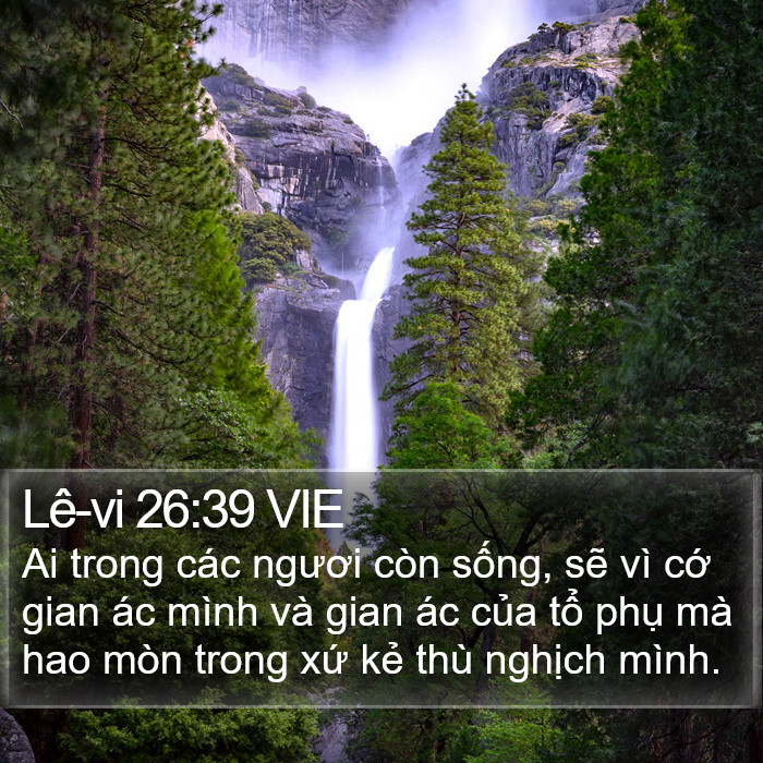 Lê-vi 26:39 VIE Bible Study