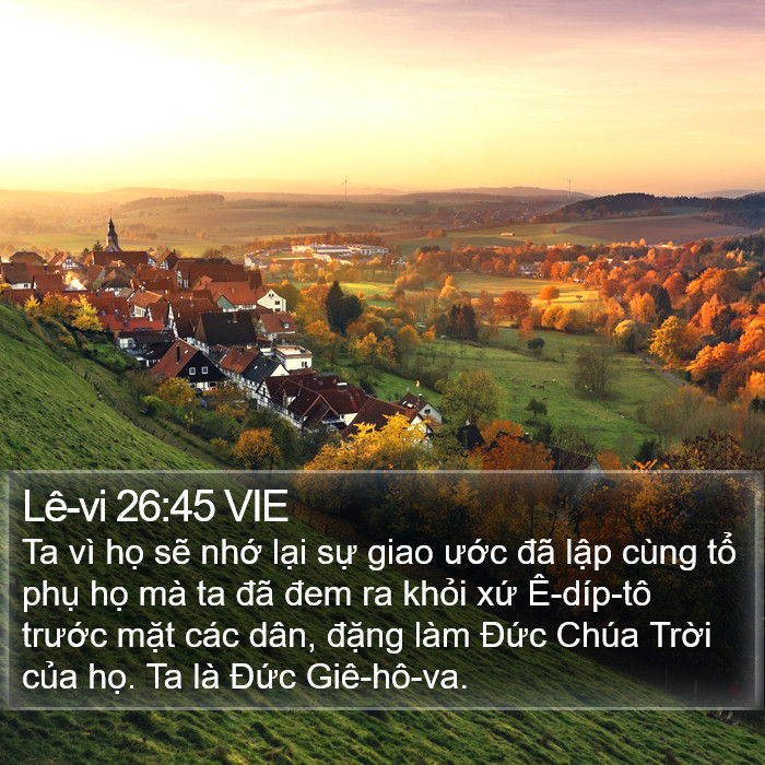 Lê-vi 26:45 VIE Bible Study