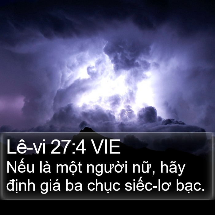 Lê-vi 27:4 VIE Bible Study