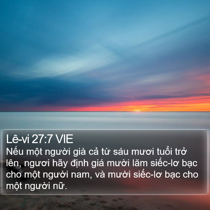 Lê-vi 27:7 VIE Bible Study