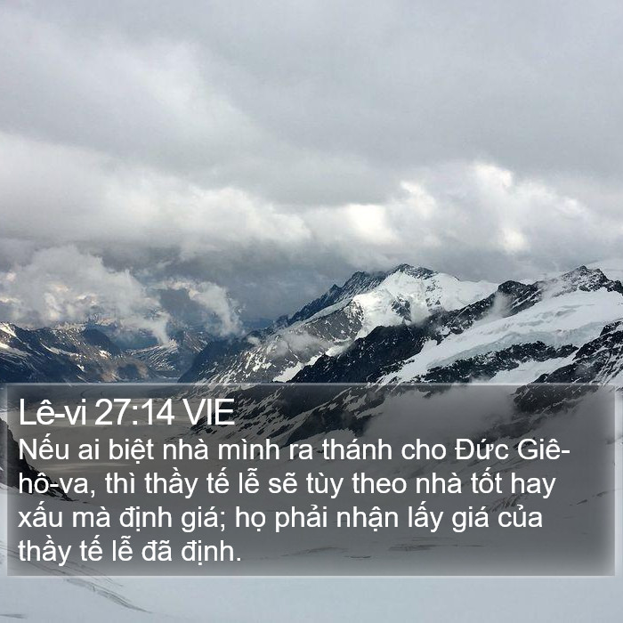 Lê-vi 27:14 VIE Bible Study