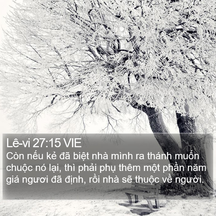 Lê-vi 27:15 VIE Bible Study