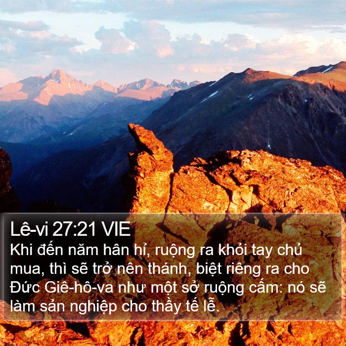 Lê-vi 27:21 VIE Bible Study