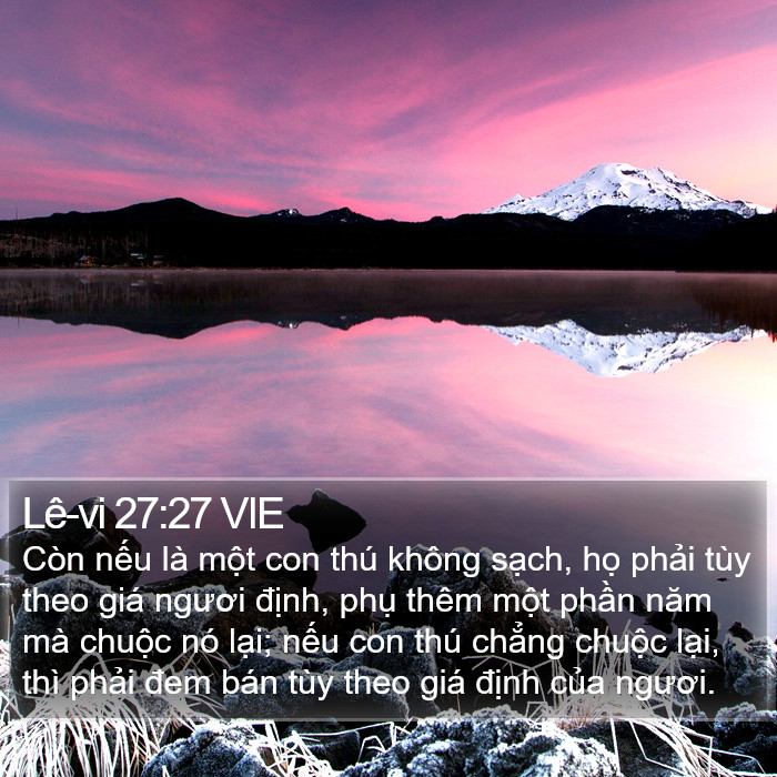 Lê-vi 27:27 VIE Bible Study