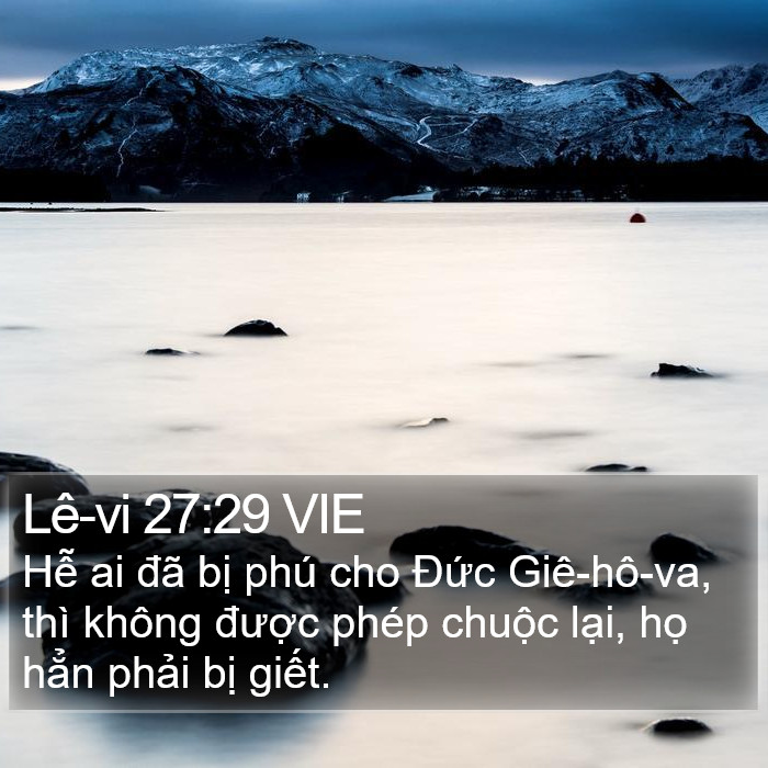 Lê-vi 27:29 VIE Bible Study