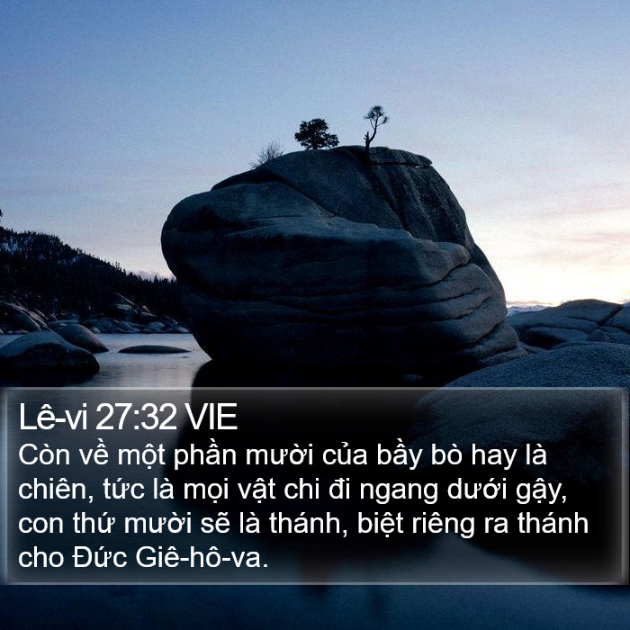 Lê-vi 27:32 VIE Bible Study