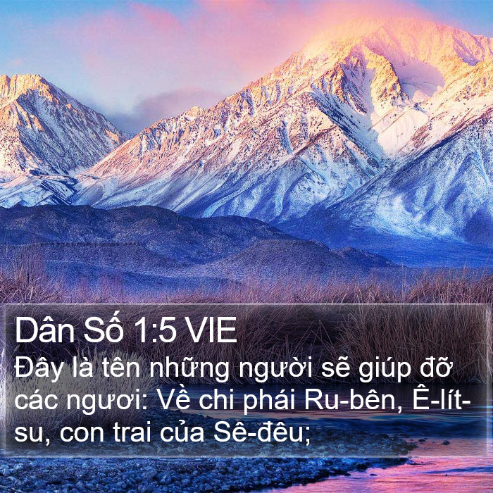 Dân Số 1:5 VIE Bible Study