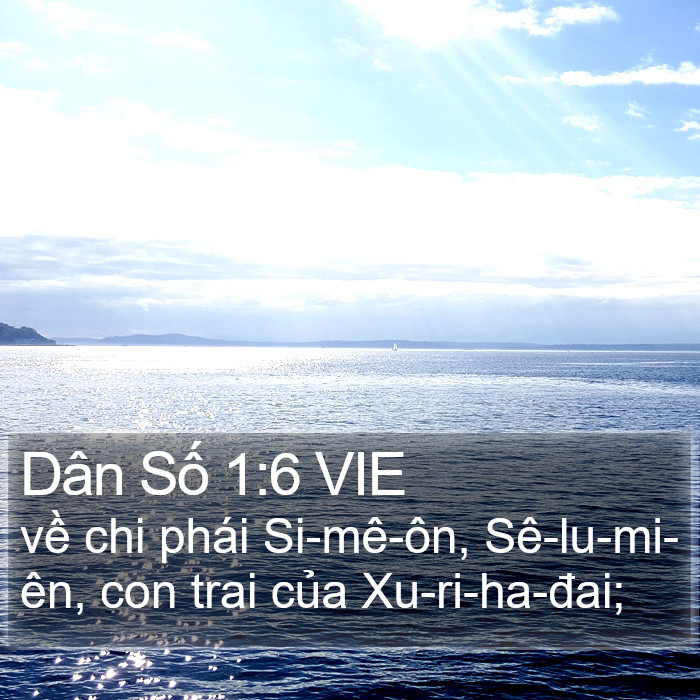 Dân Số 1:6 VIE Bible Study