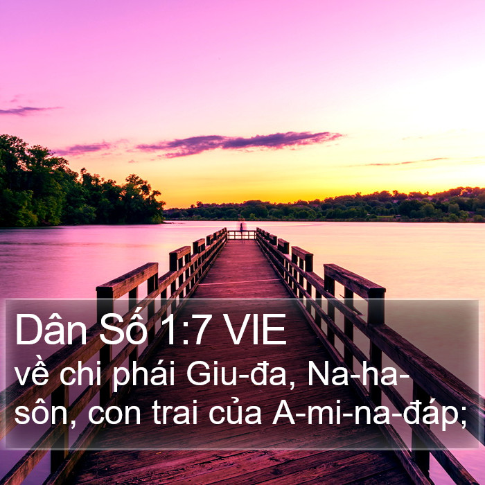 Dân Số 1:7 VIE Bible Study