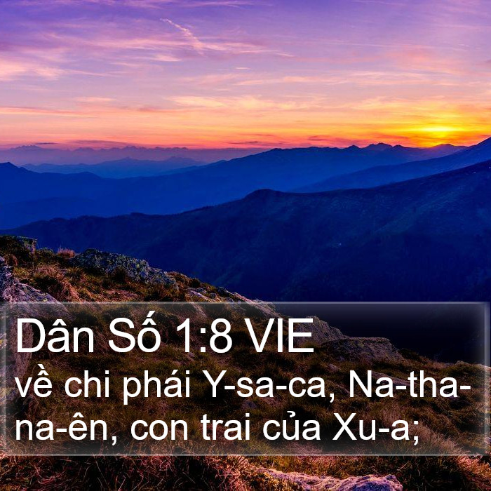 Dân Số 1:8 VIE Bible Study