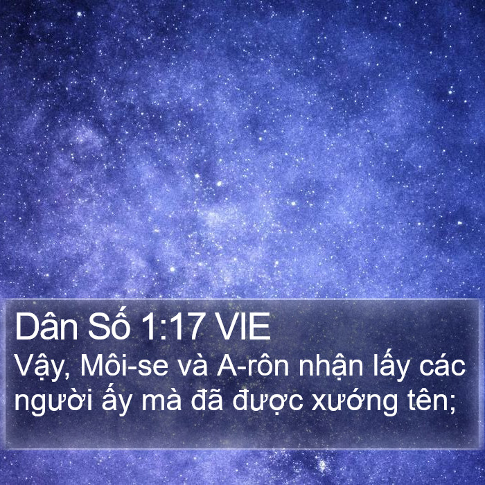 Dân Số 1:17 VIE Bible Study