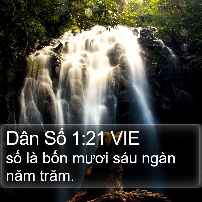 Dân Số 1:21 VIE Bible Study