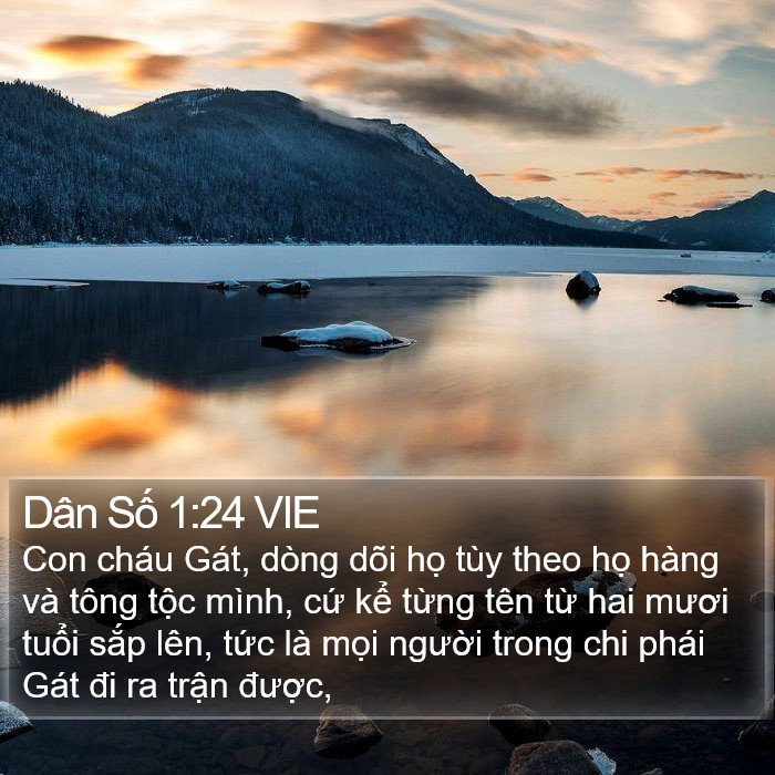 Dân Số 1:24 VIE Bible Study