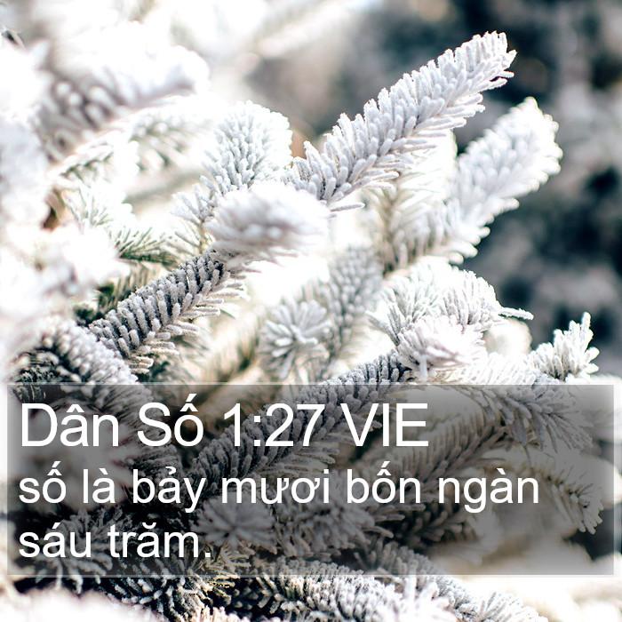 Dân Số 1:27 VIE Bible Study