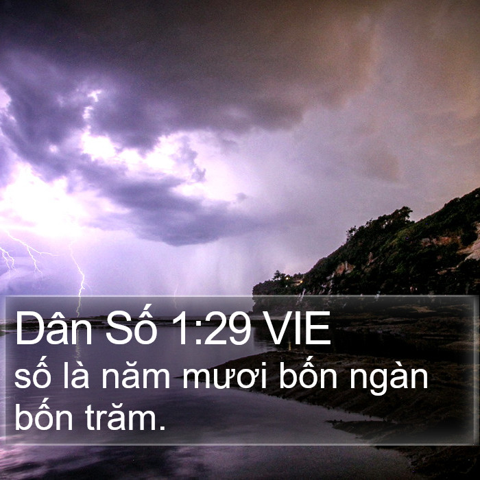 Dân Số 1:29 VIE Bible Study