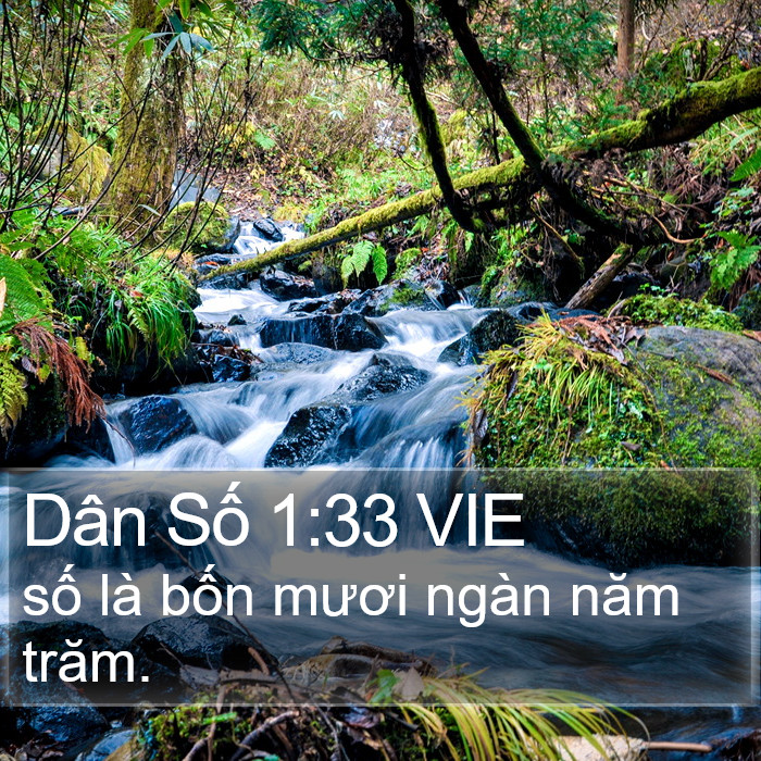 Dân Số 1:33 VIE Bible Study