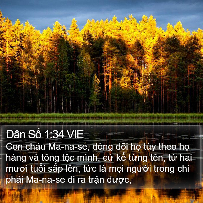 Dân Số 1:34 VIE Bible Study