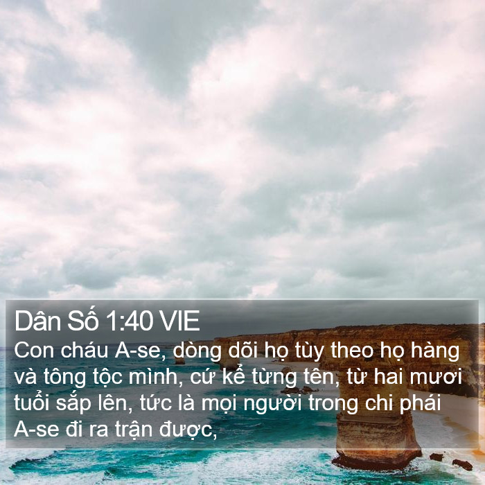 Dân Số 1:40 VIE Bible Study