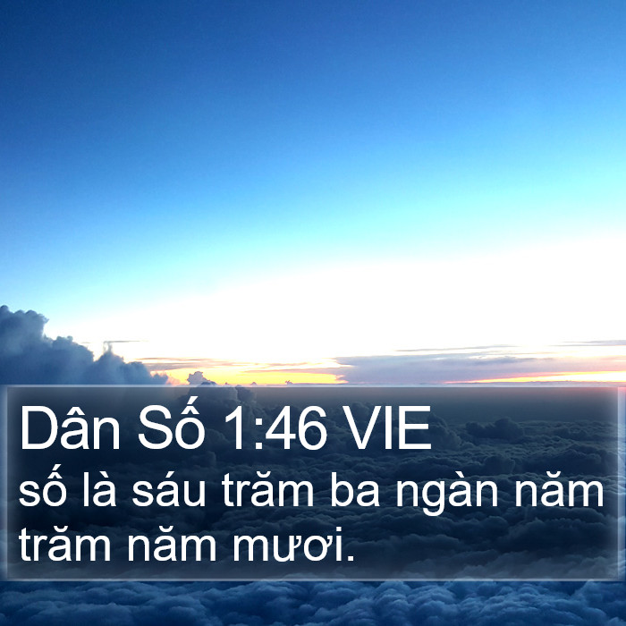 Dân Số 1:46 VIE Bible Study