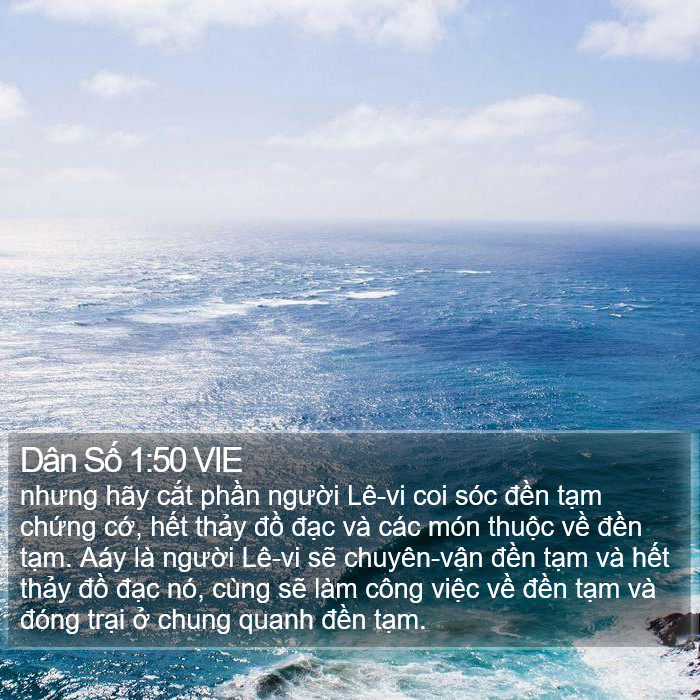 Dân Số 1:50 VIE Bible Study