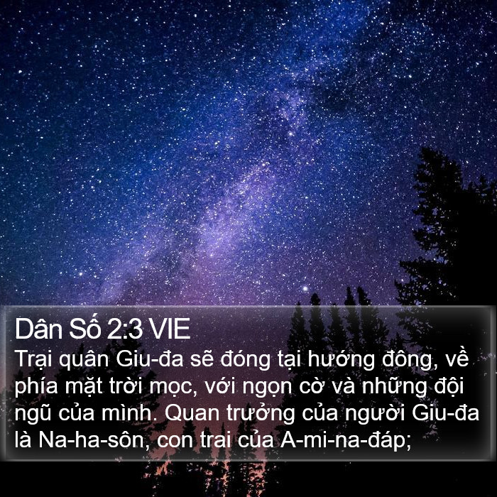 Dân Số 2:3 VIE Bible Study