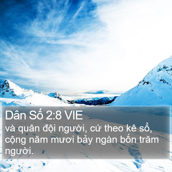 Dân Số 2:8 VIE Bible Study