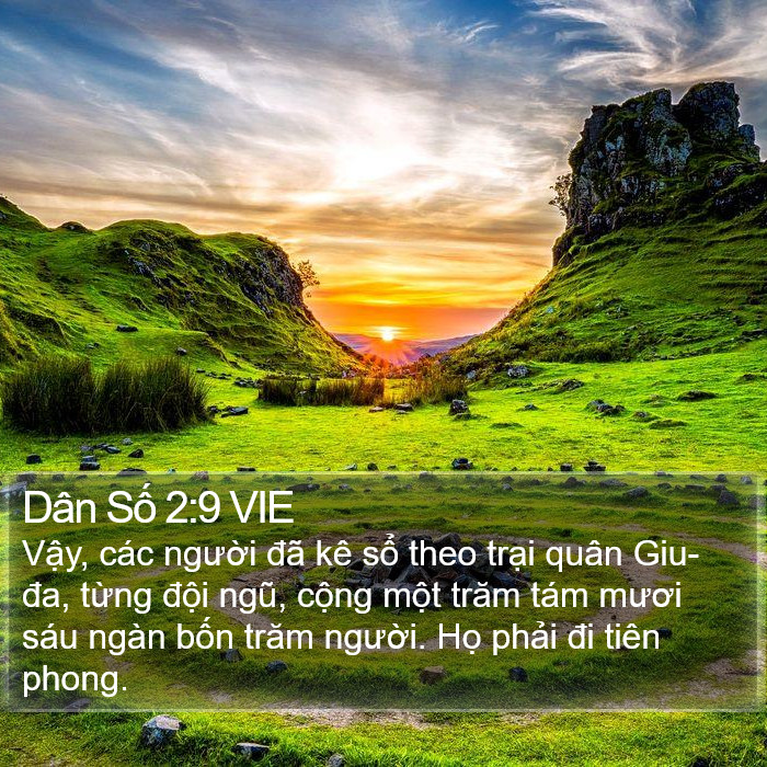 Dân Số 2:9 VIE Bible Study