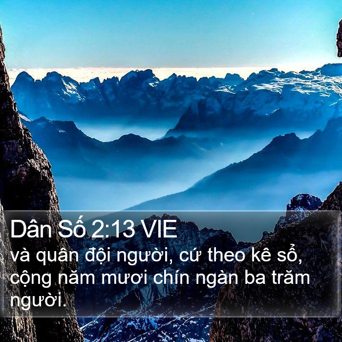 Dân Số 2:13 VIE Bible Study