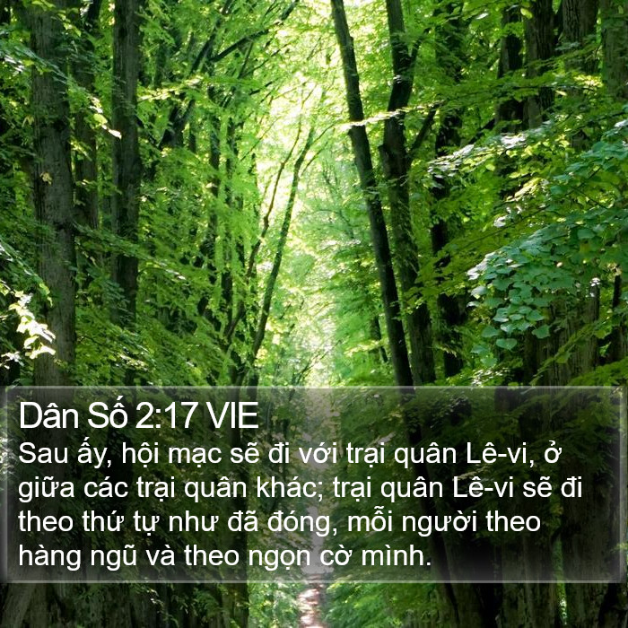 Dân Số 2:17 VIE Bible Study